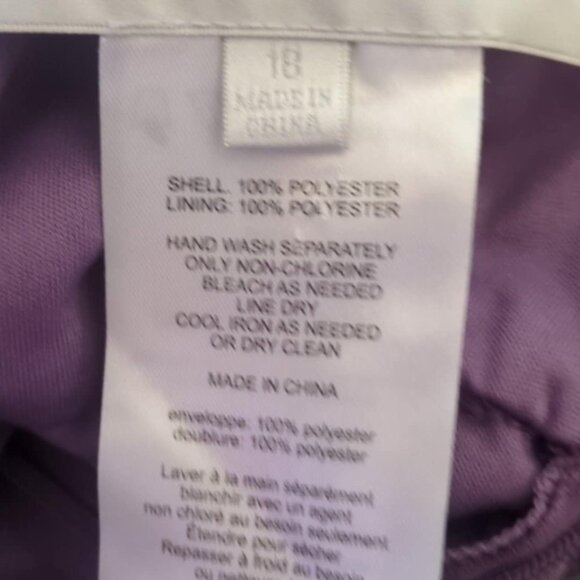 Davids Bridal Sz 18 Lavendar MOB MOG Dress Wedding Formal Romantic Chiffon Layer - Picture 5 of 6